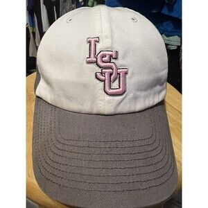 NCAA LSU Louisiana State Tigers Women's Gray White Pink Twins Enterprise Hat Cap